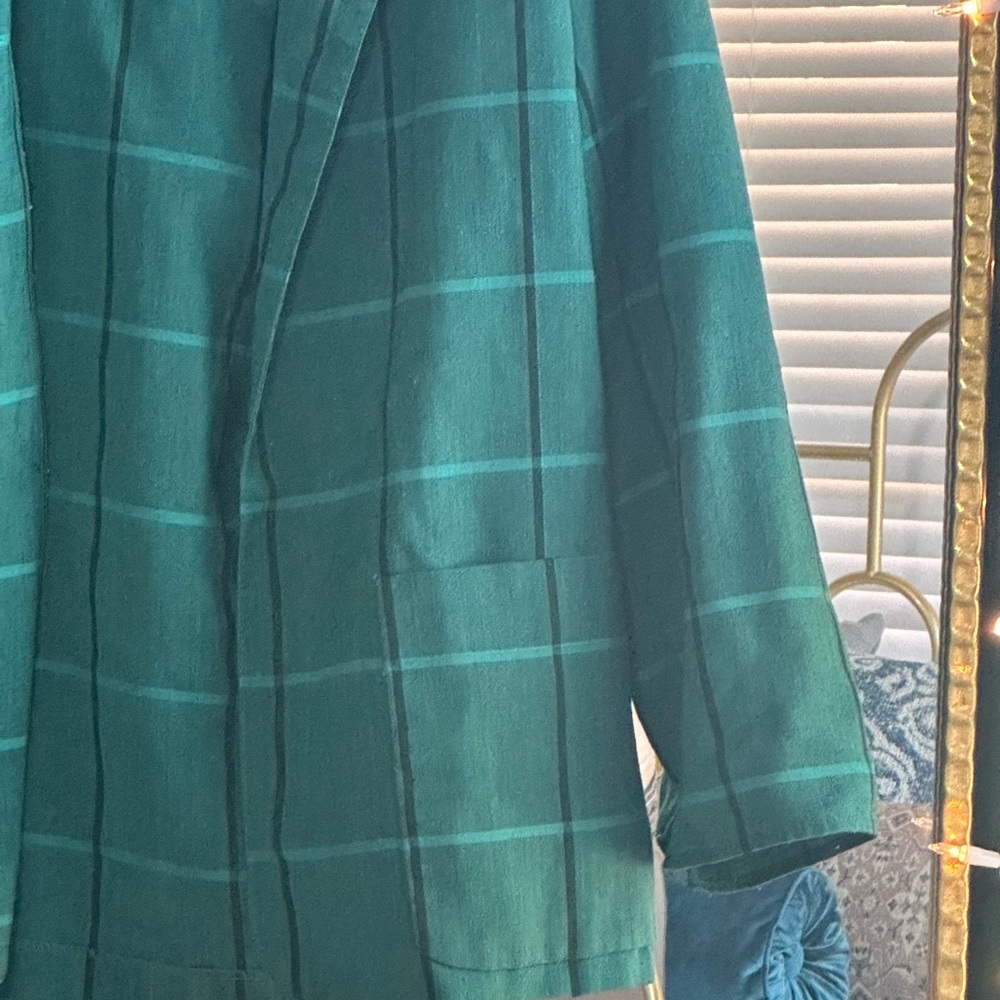 Vintage Applause III Green Plaid Jacket - Picture 4 of 6